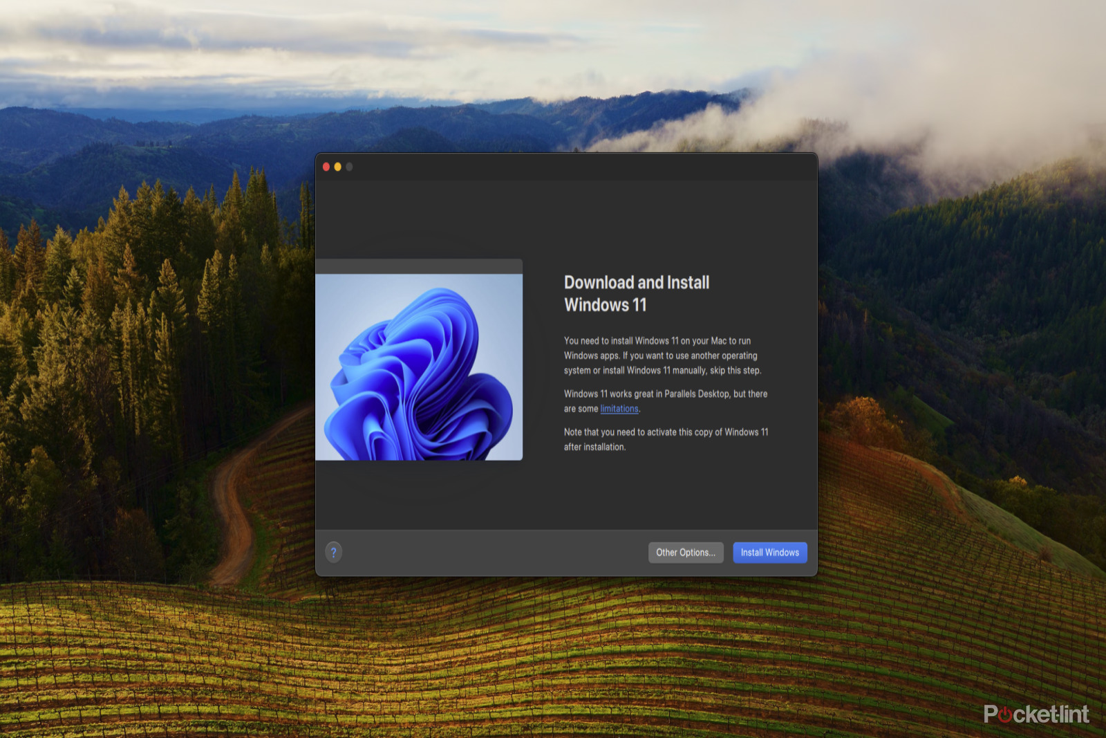 اختيار تثبيت ويندوز على ماك img credits: Bon Adamson @pocket-lint.com