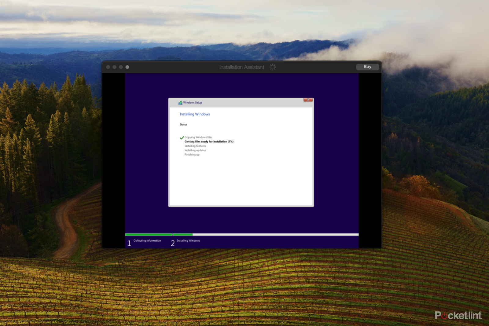 انتظار اكتمال التثبيت للنظام img credits: Bon Adamson @pocket-lint.com