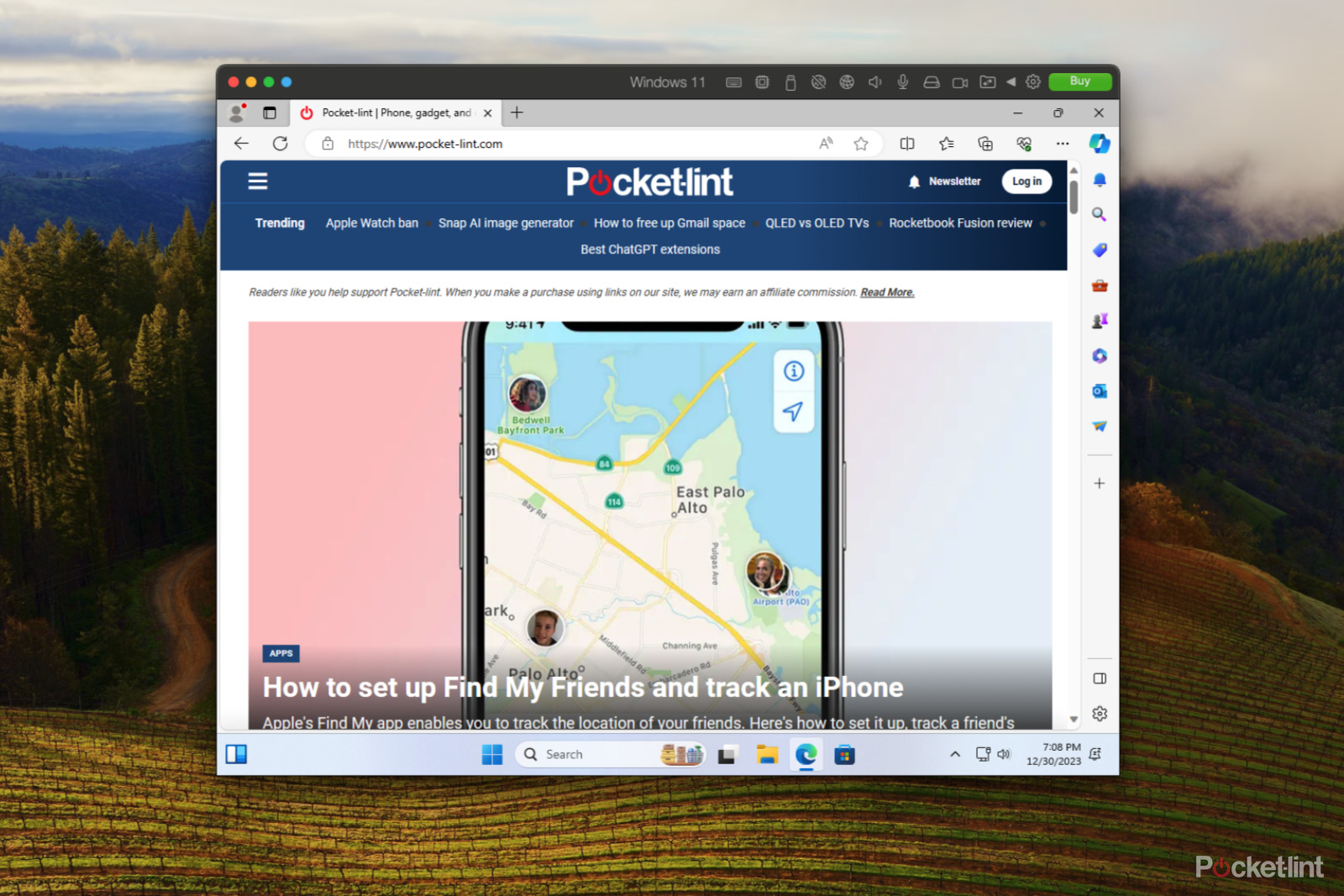 تشغيل ويندوز على ماك img credits: Bon Adamson @pocket-lint.com